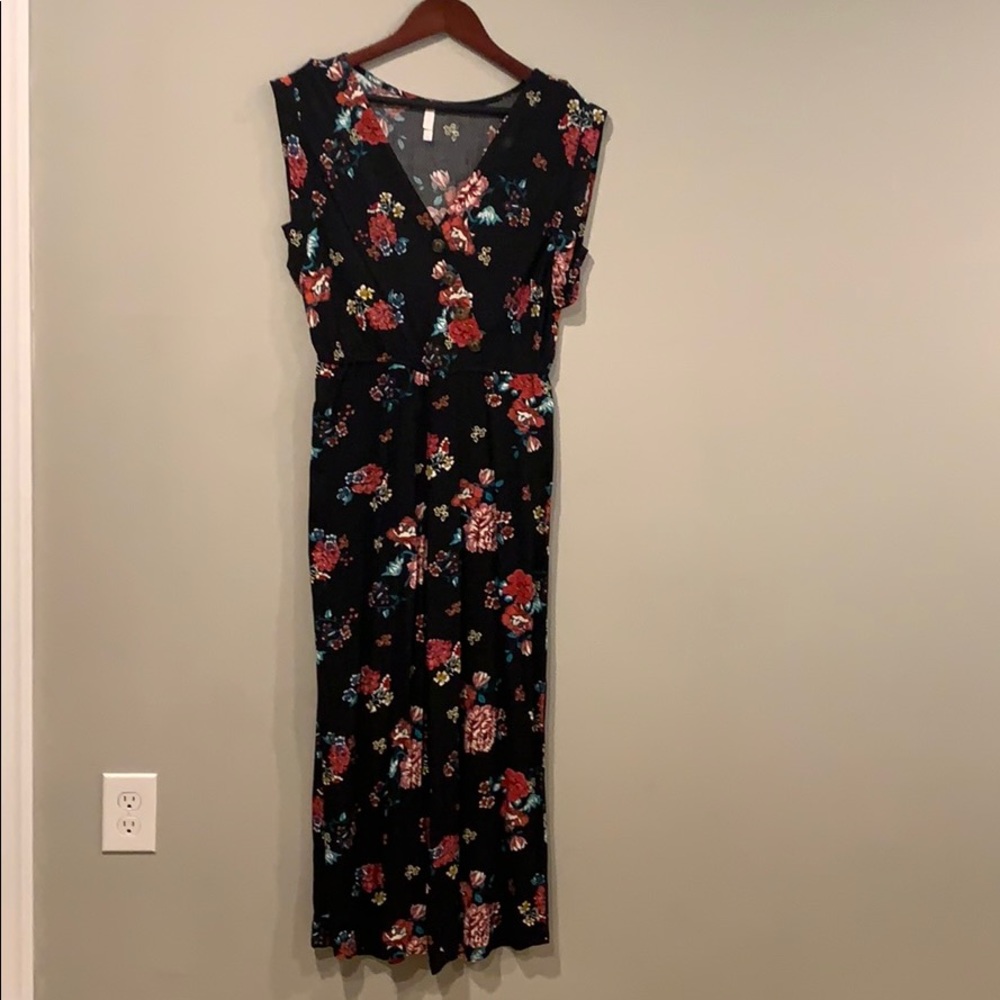 Long floral romper